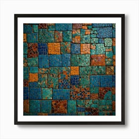 Mosaic Tile Background Art Print