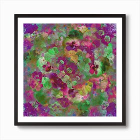 Purple Pansies Art Print