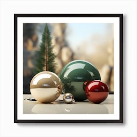 Christmas Ornaments 4 Art Print