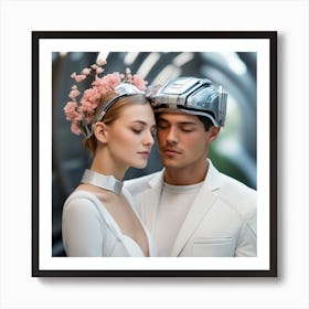 Futuristic Couple 136 Art Print