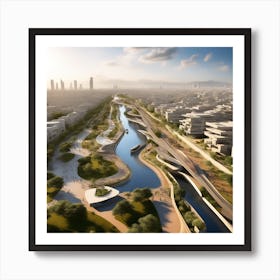 London'S New River Art Print