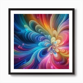 Abstract Flower Art Print