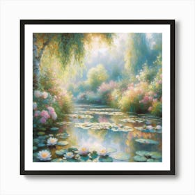 Lily Pond 1 Art Print