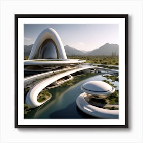 Futuristic Architecture 24 Art Print