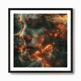 Fire And Flames 1 Art Print