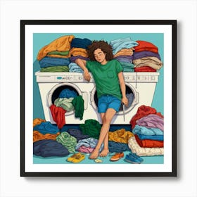 Laundry Day 3 Art Print