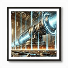 A High Tech, Sci Fi Scene Showing The Cascade Conv Art Print