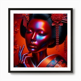 Japan Geisha Visual 133 Art Print