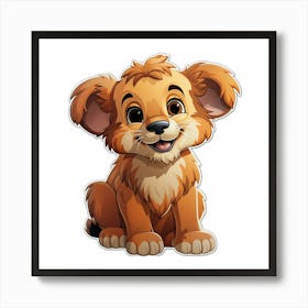 Lion Cub 42 Art Print