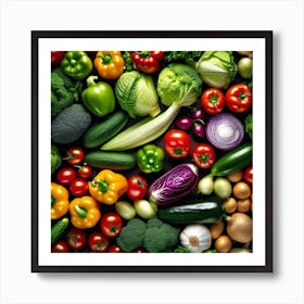 Colorful Vegetables 11 Art Print