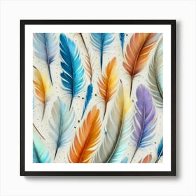 Feathers Ornate Art Print