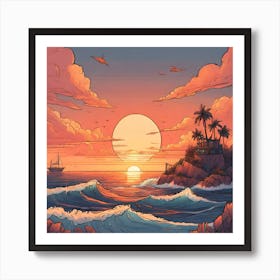Sunset No.2 Art Print