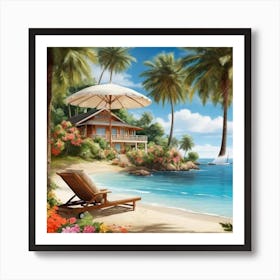 Beach House 10 Art Print