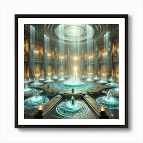 A High Tech, Sci Fi Depiction Of A Ceremonial Unde Art Print