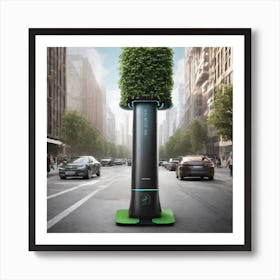 Imagine A Future Where The Air We Breathe Is Clean And Fresh, Thanks To A Revolutionary Technology That Can Remove Pollutants And Toxins From The Atmosphere 1 Art Print