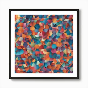 Abstract Polygonal Pattern Art Print