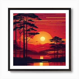 Sunset 8 Art Print