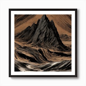 Martian Landscape Art Print