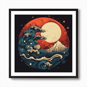 Great Wave Off Kanagawa 9 Art Print