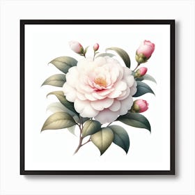 Flower of Camellia 1 Art Print