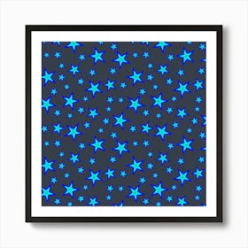 Blue Stars Art Print