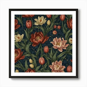 Highly Detailed William Morrisinspired Art Print