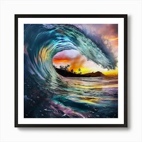 Hawaiian Sunset 2 Art Print