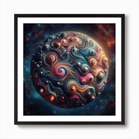 Fractal Galaxy Art Print