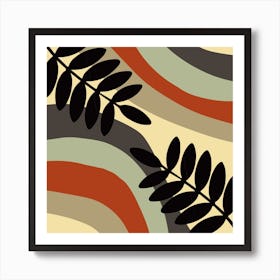 Abstract Leaves Art Print