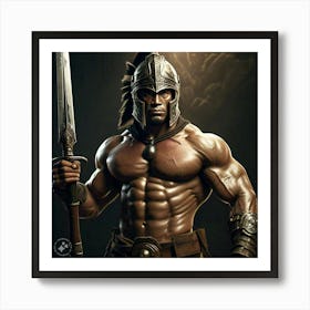 Spartan Warrior Art Print