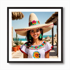 Mexican Girl 51 Art Print