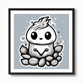 Kawaii 7 Art Print