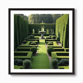 formal garden Art Print