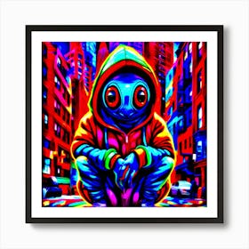 Psychedelic Street Bug Art Print