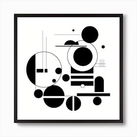 Abstract Painting Circles #878 Art Print