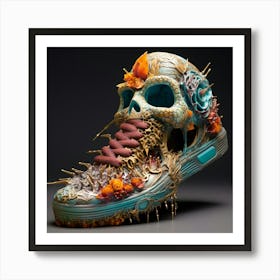 Day Of The Dead Sneakers 1 Art Print