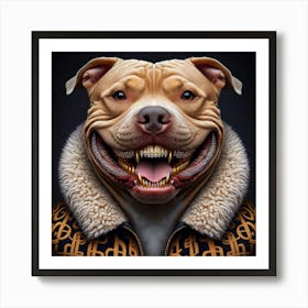 Dog With Teeth Art Print