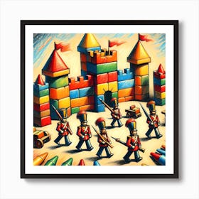 Super Kids Creativity:Army Of Crayons Art Print