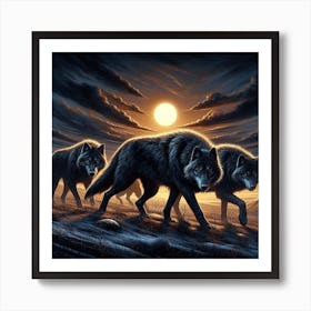 Wolf Painting Art Print