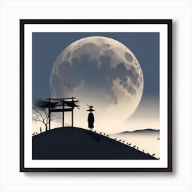 Full Moon In The Sky 1 Art Print