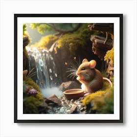 Mouse In The Forest 2 Art Print