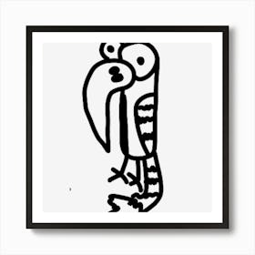 Big Eyed Parrot Art Print