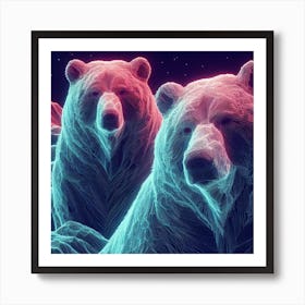 Two Bears Art Print