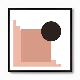 Minimal Geometric Abstract  Art Print