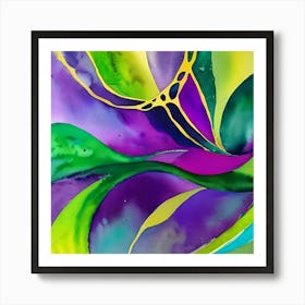 WATERCOLOR ABSTRACT ART Art Print