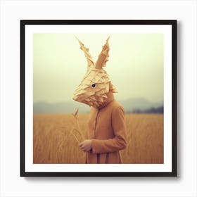 Rabbit In A Field Art Print