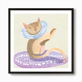 Cat With A Collar Art Print