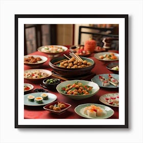 Chinese Food Art Print