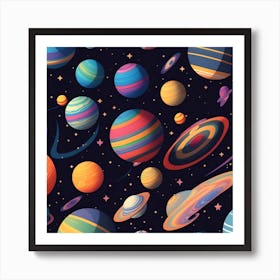 Planet Star Fantasy Art Print