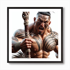 Artiphoria Maori Chief Leading Art Print